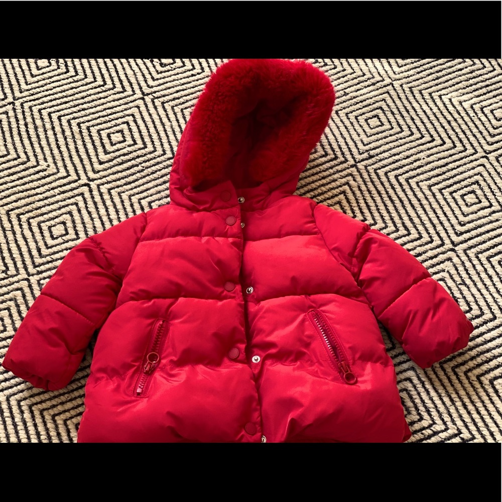 Zara Padded Jacket w/faux fur hood